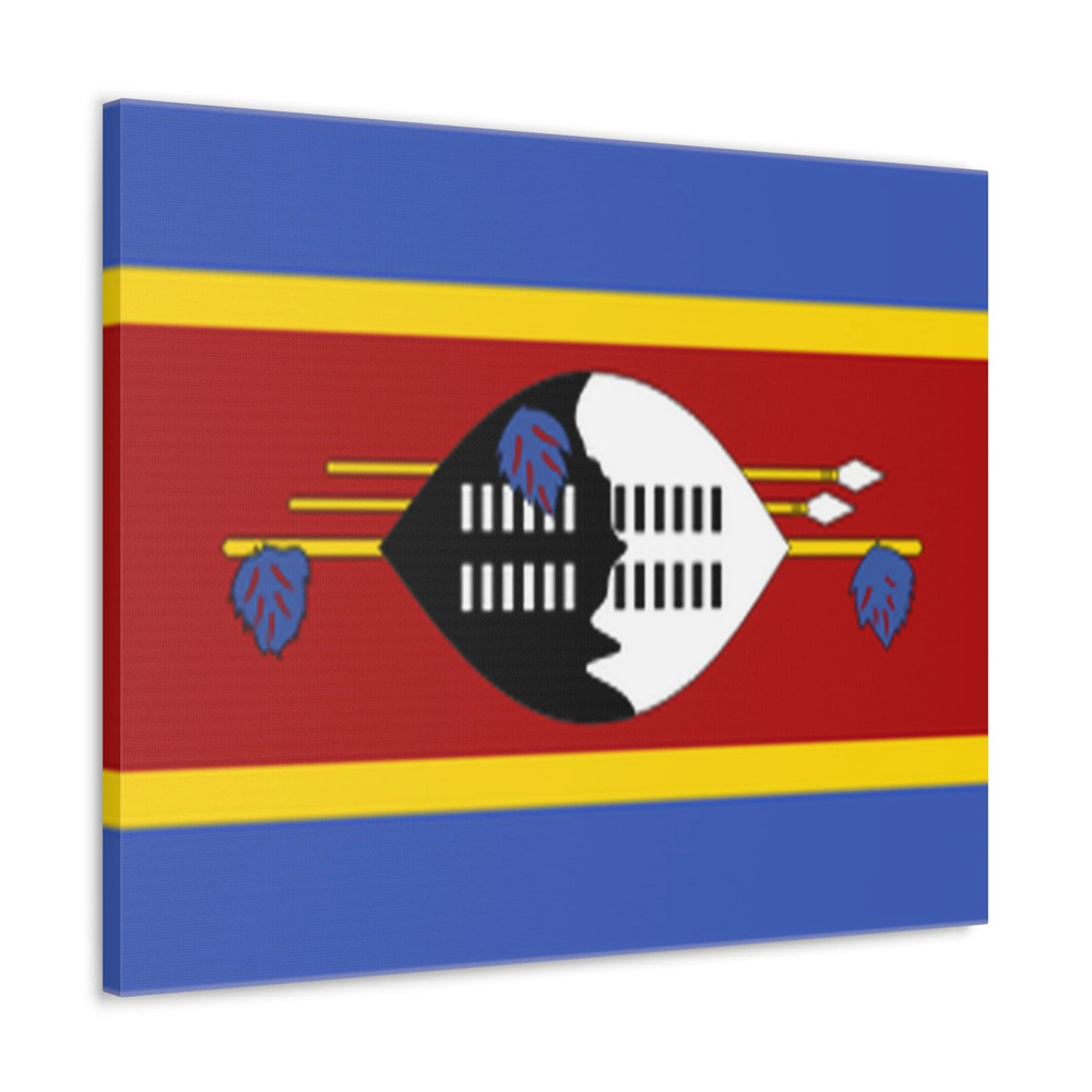 Eswatini Country Flag Canvas Vibrant Wall Art Unframed Home Decor
